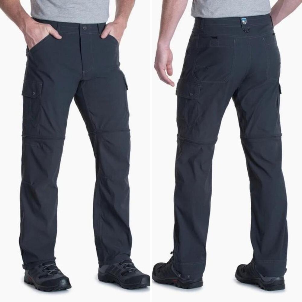 Kuhl Renegade Convertible Cargo Pants 32 Charcoal Outdoor Hiking